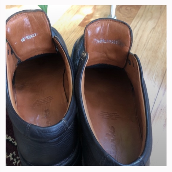 Clarks Men’s Brown Leather Shoes Size 10 - Picture 4 of 11